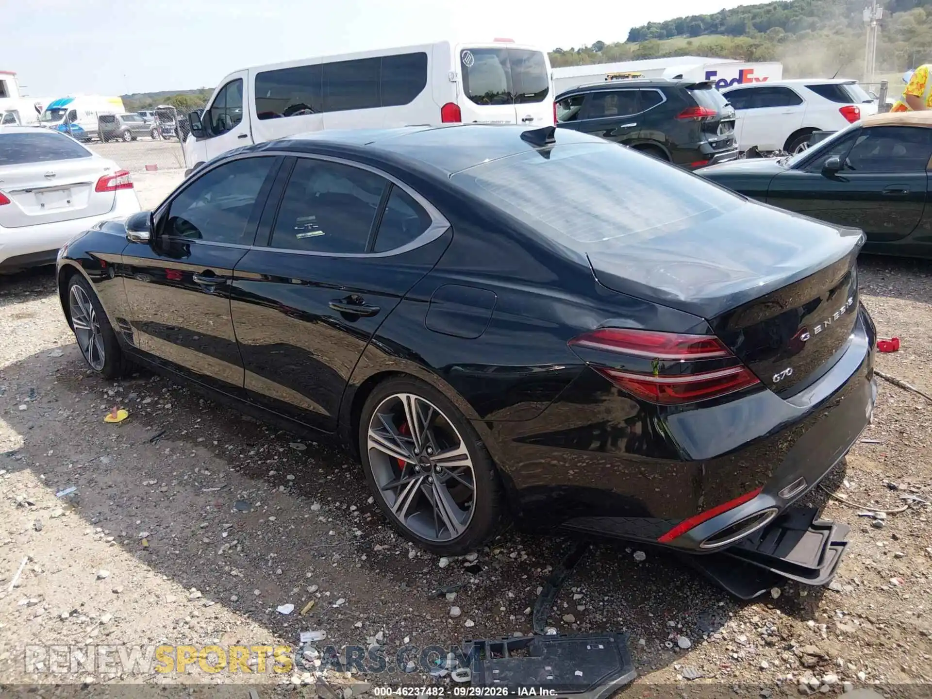 3 Фотография поврежденного автомобиля KMTG34SC6SU145223 GENESIS G70 2025