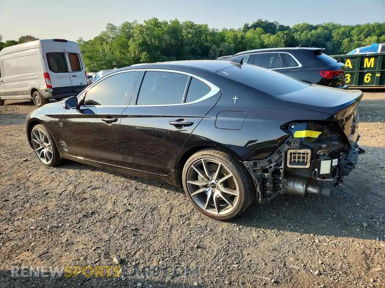 2 Photograph of a damaged car KMTG34SC7SU147837 GENESIS G70 2025