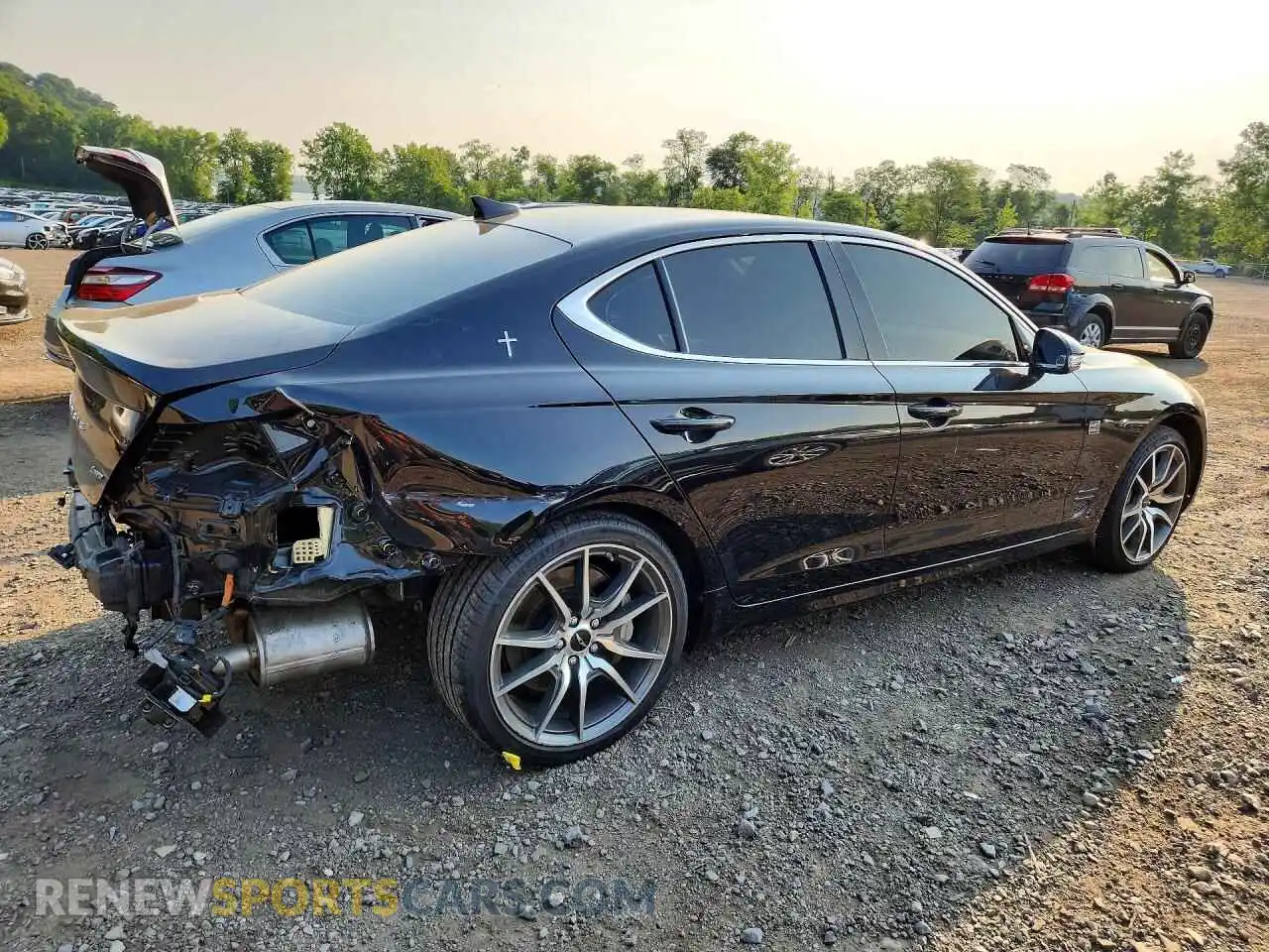 3 Photograph of a damaged car KMTG34SC7SU147837 GENESIS G70 2025