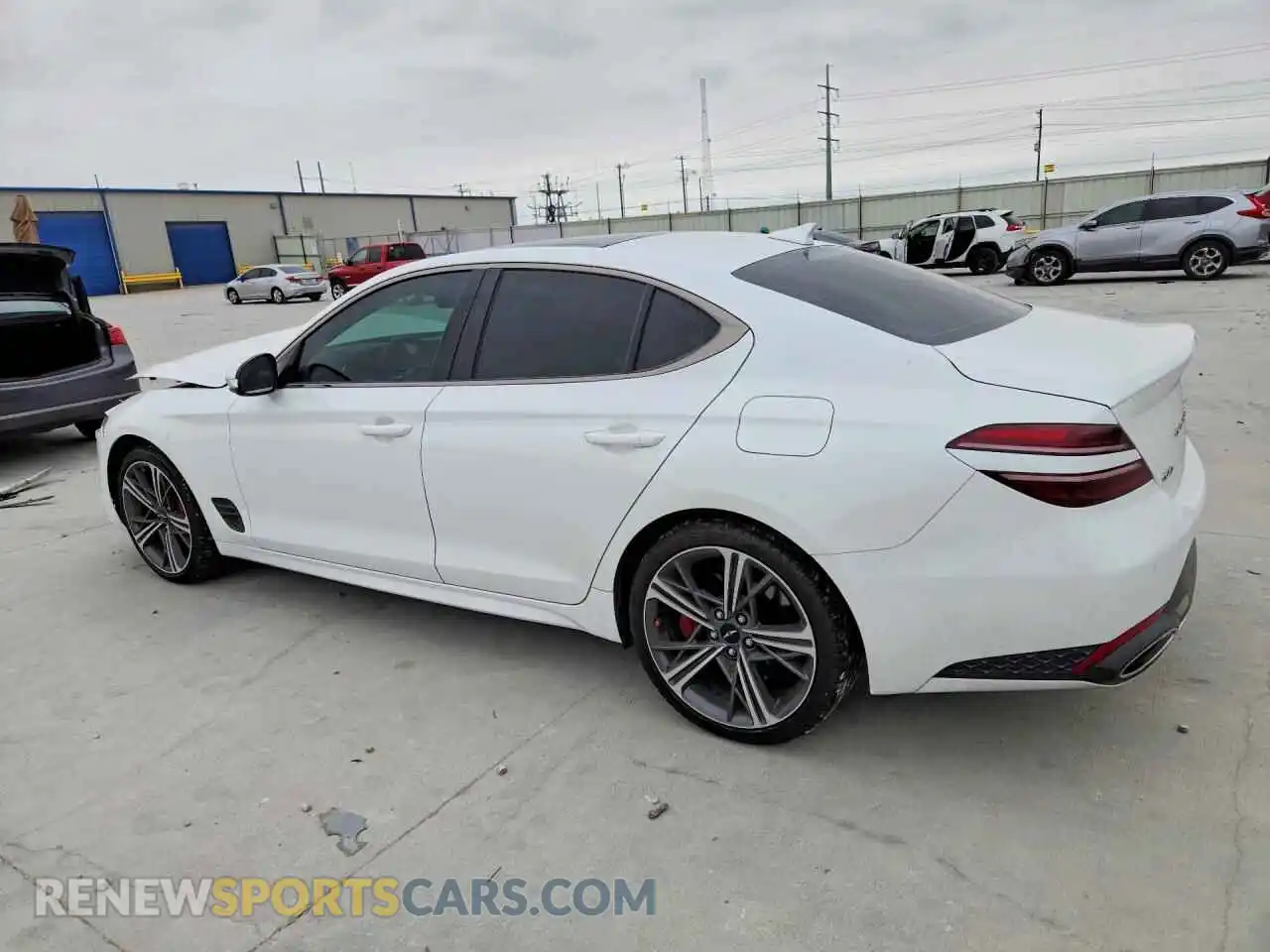 2 fotografías del automóvil dañado KMTG34SC8SU148804 GENESIS G70 2025