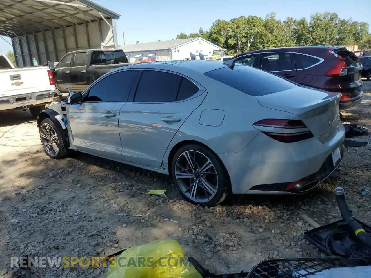 2 Photograph of a damaged car KMTG54SE7SU144206 GENESIS G70 2025