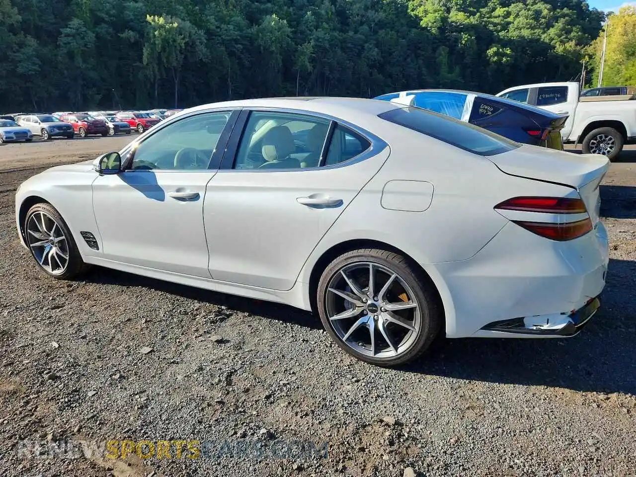 2 fotografías del automóvil dañado KMTG24SC1TU169076 GENESIS G70 2026