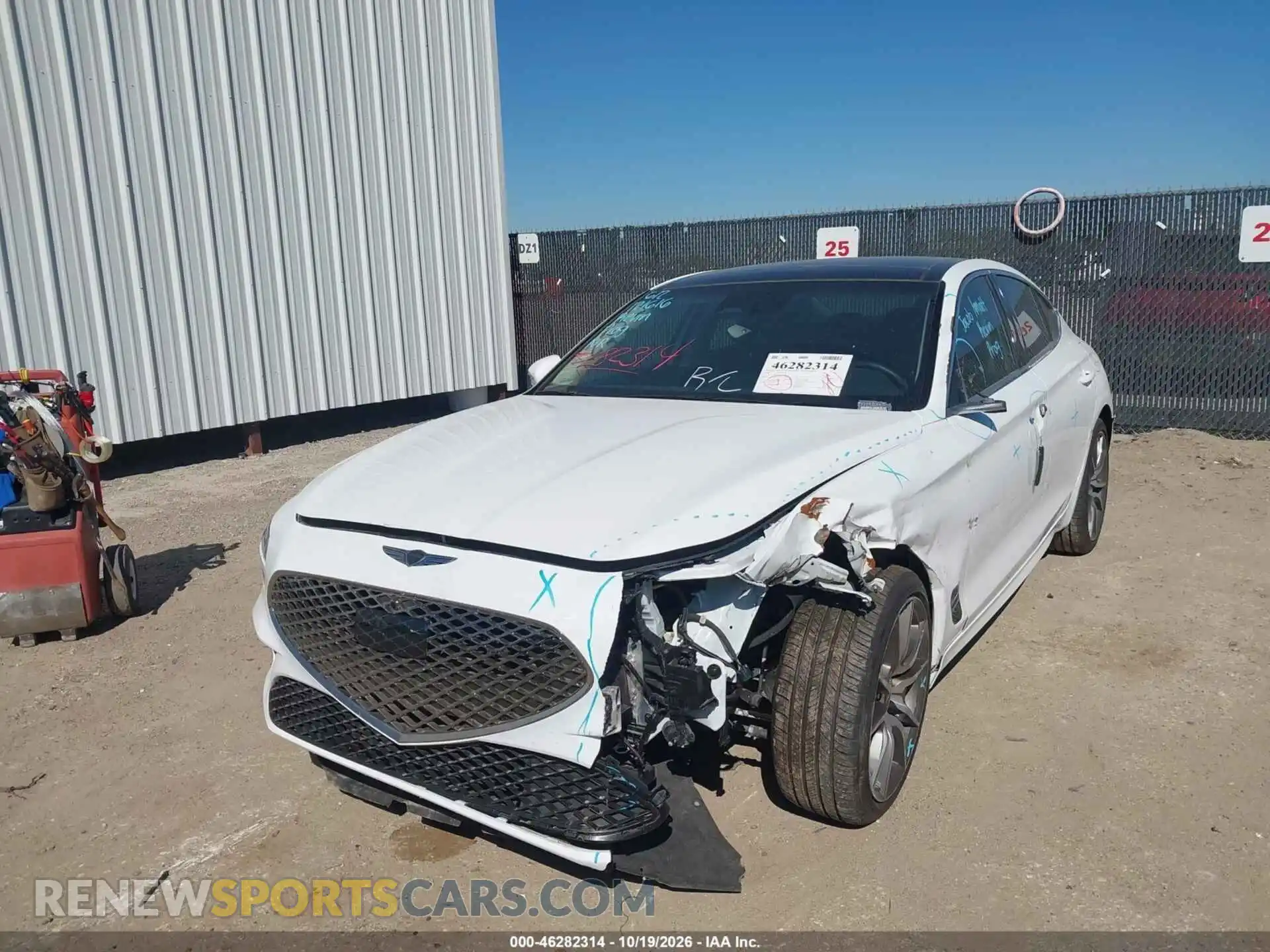 2 Photograph of a damaged car KMTG34SC5TU159485 GENESIS G70 2026