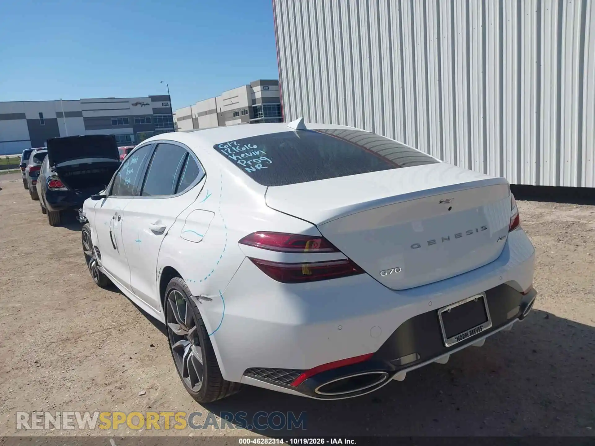 3 Photograph of a damaged car KMTG34SC5TU159485 GENESIS G70 2026