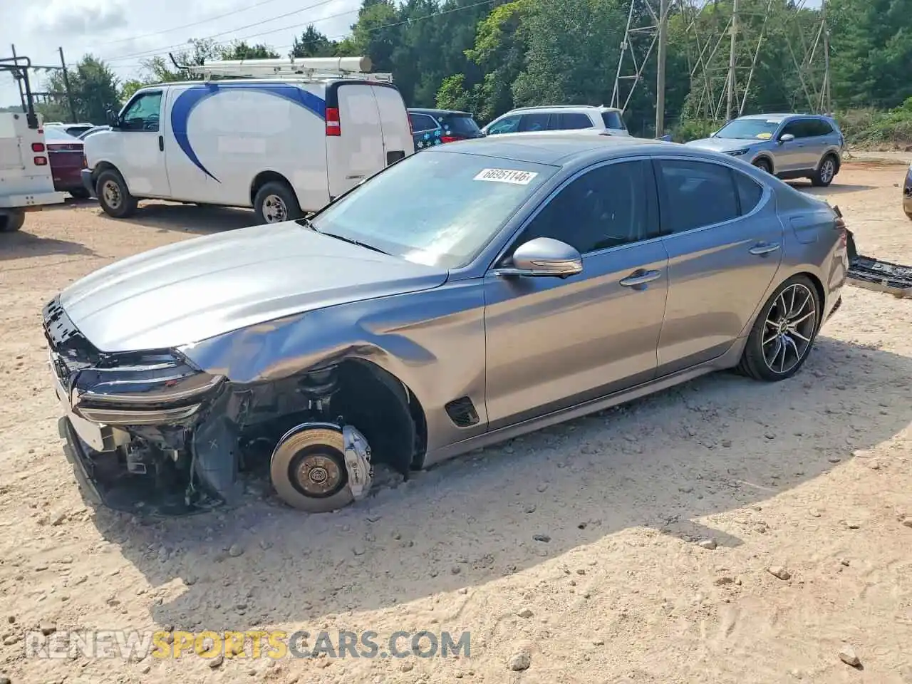 1 Фотография поврежденного автомобиля KMTG34SC6TU159687 GENESIS G70 2026