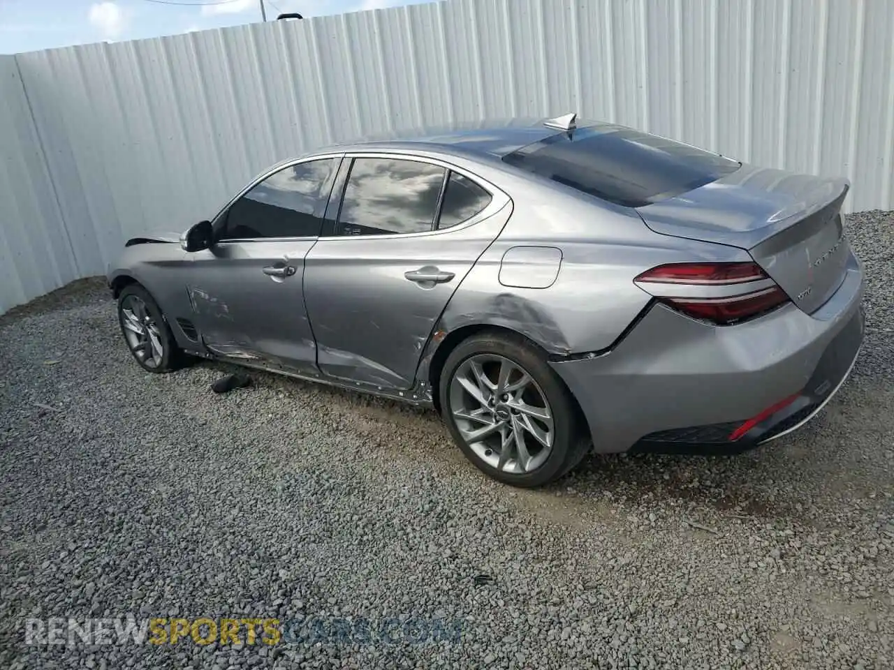 2 Photograph of a damaged car KMTG34TA6NU093254 GENESIS G70 BASE 2022