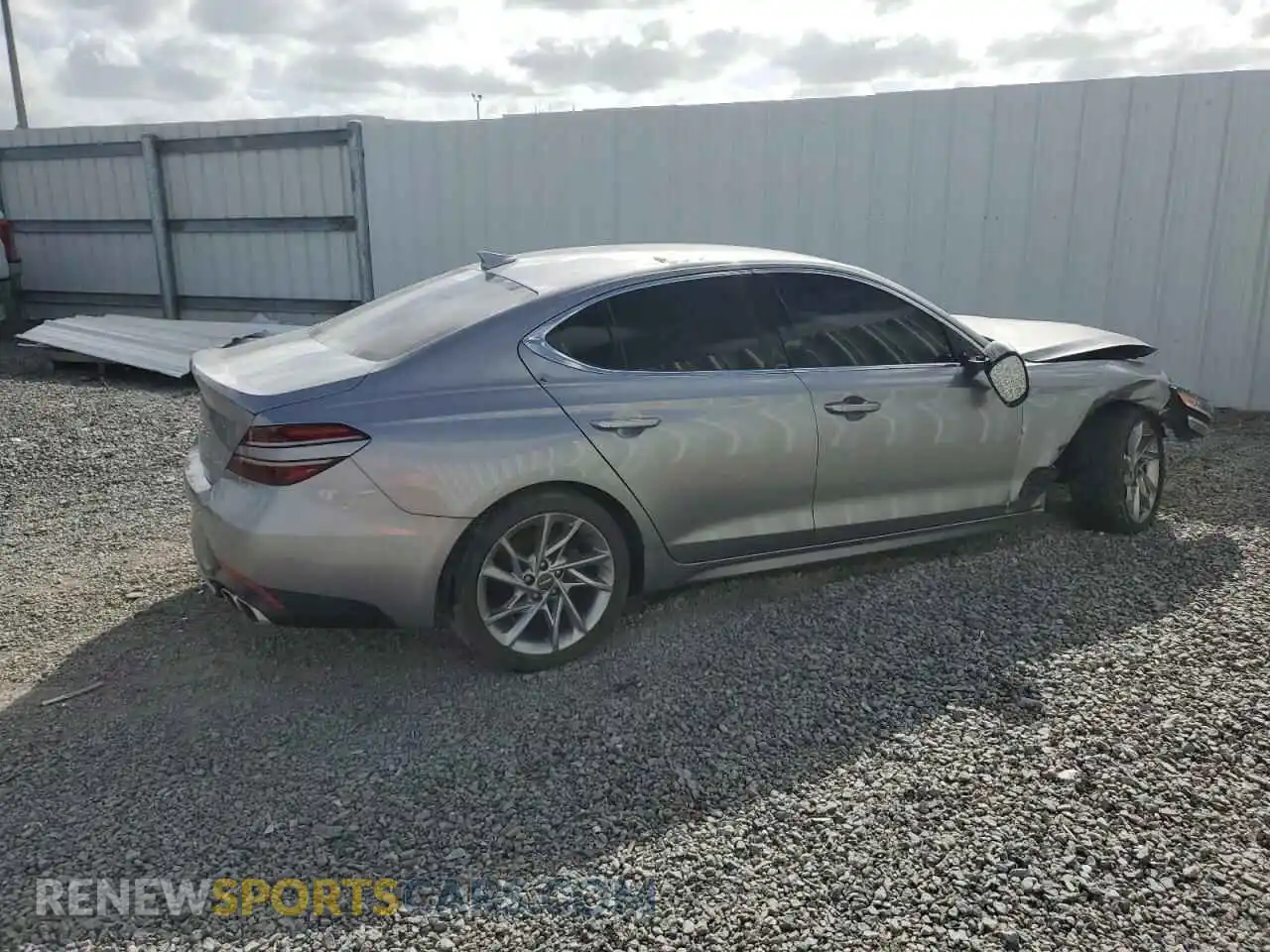 3 Photograph of a damaged car KMTG34TA6NU093254 GENESIS G70 BASE 2022