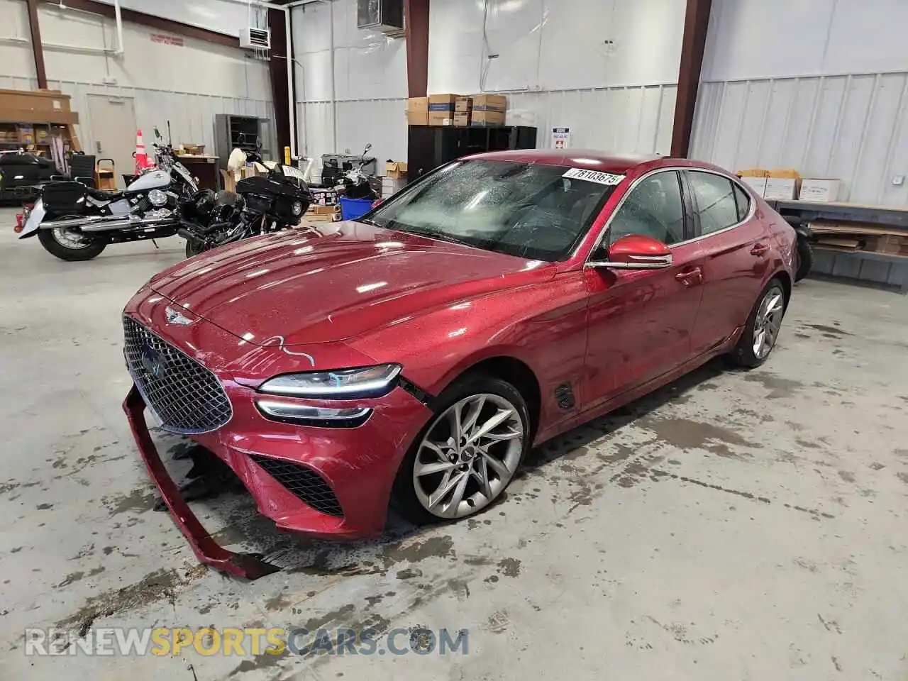 1 fotografías del automóvil dañado KMTG34TAXNU093421 GENESIS G70 BASE 2022
