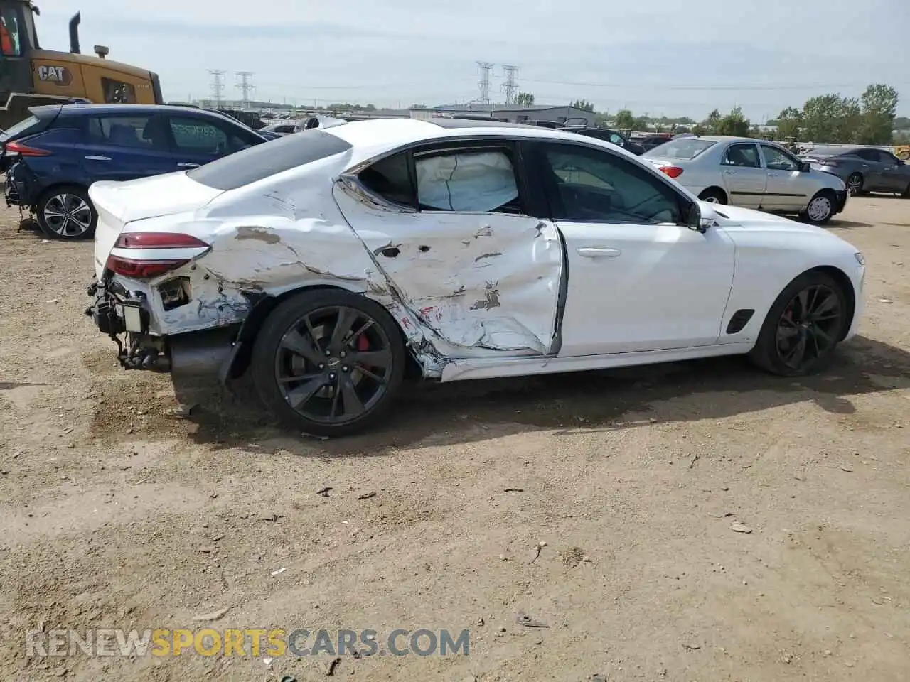 3 fotografías del automóvil dañado KMTG54TE1NU094955 GENESIS G70 BASE 2022