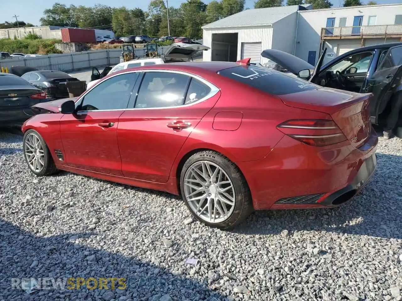 2 Photograph of a damaged car KMTG54TE2NU093877 GENESIS G70 BASE 2022