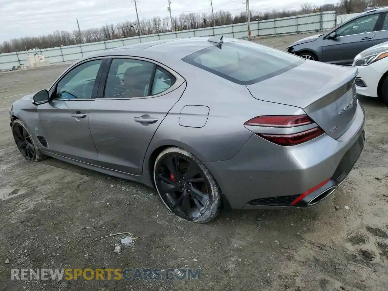 2 Photograph of a damaged car KMTG54TE3NU083567 GENESIS G70 BASE 2022