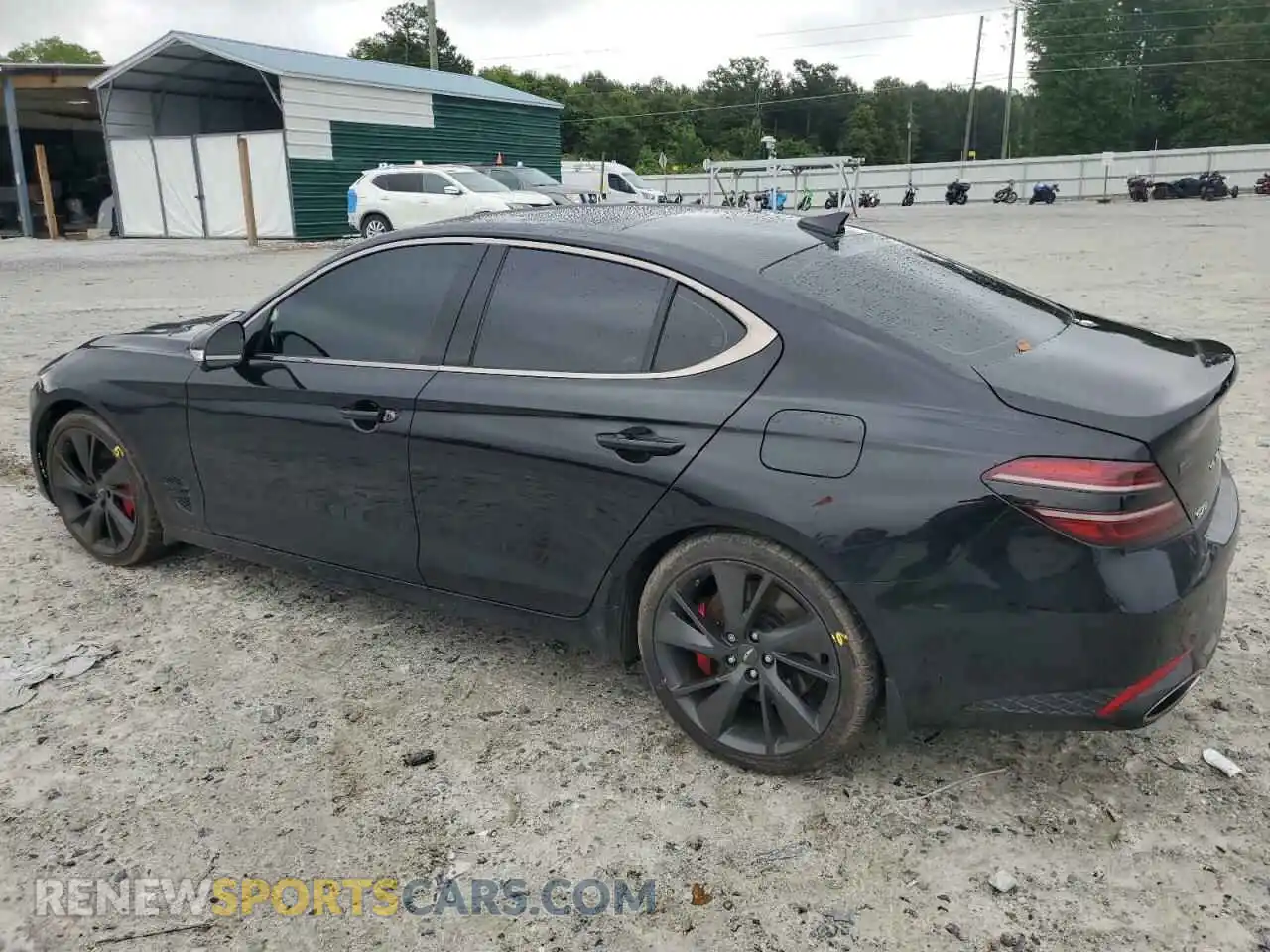 2 Photograph of a damaged car KMTG54TE3NU084394 GENESIS G70 BASE 2022