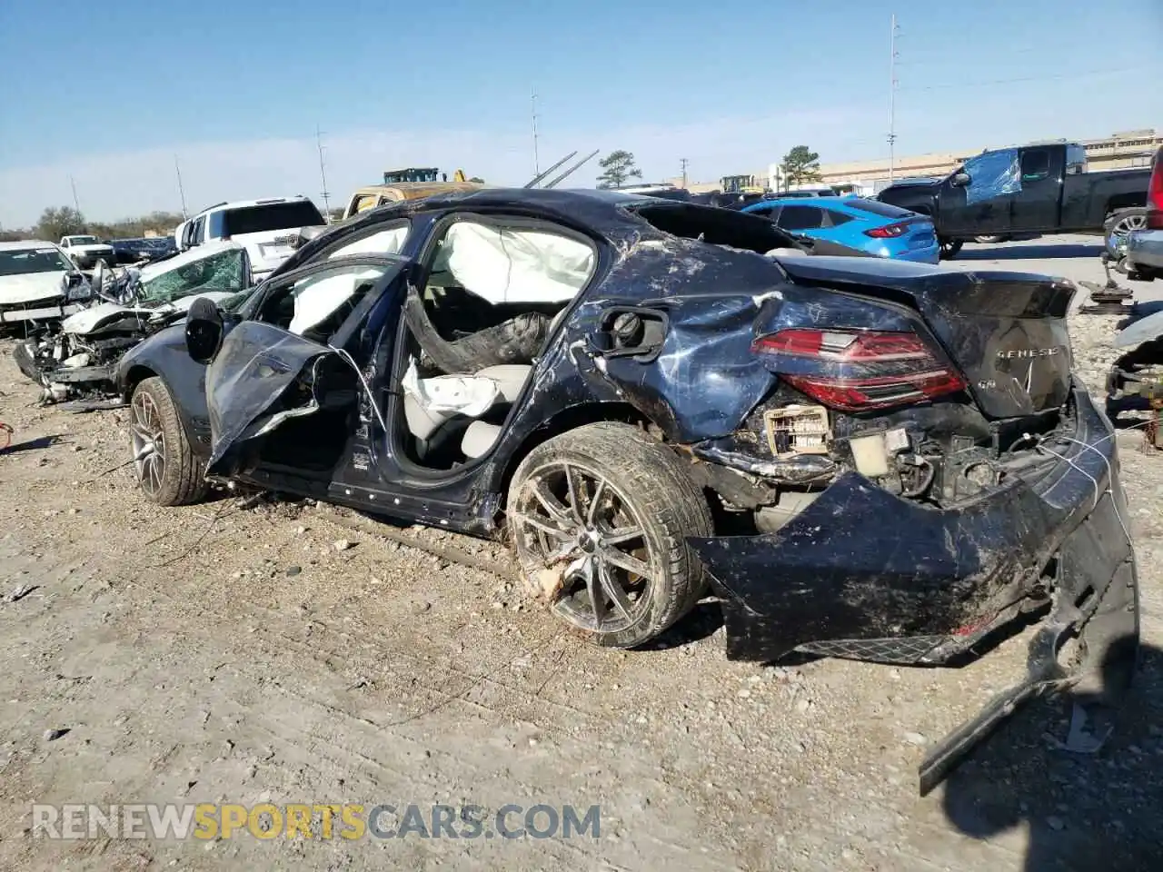 2 Photograph of a damaged car KMTG54TE7NU082003 GENESIS G70 BASE 2022
