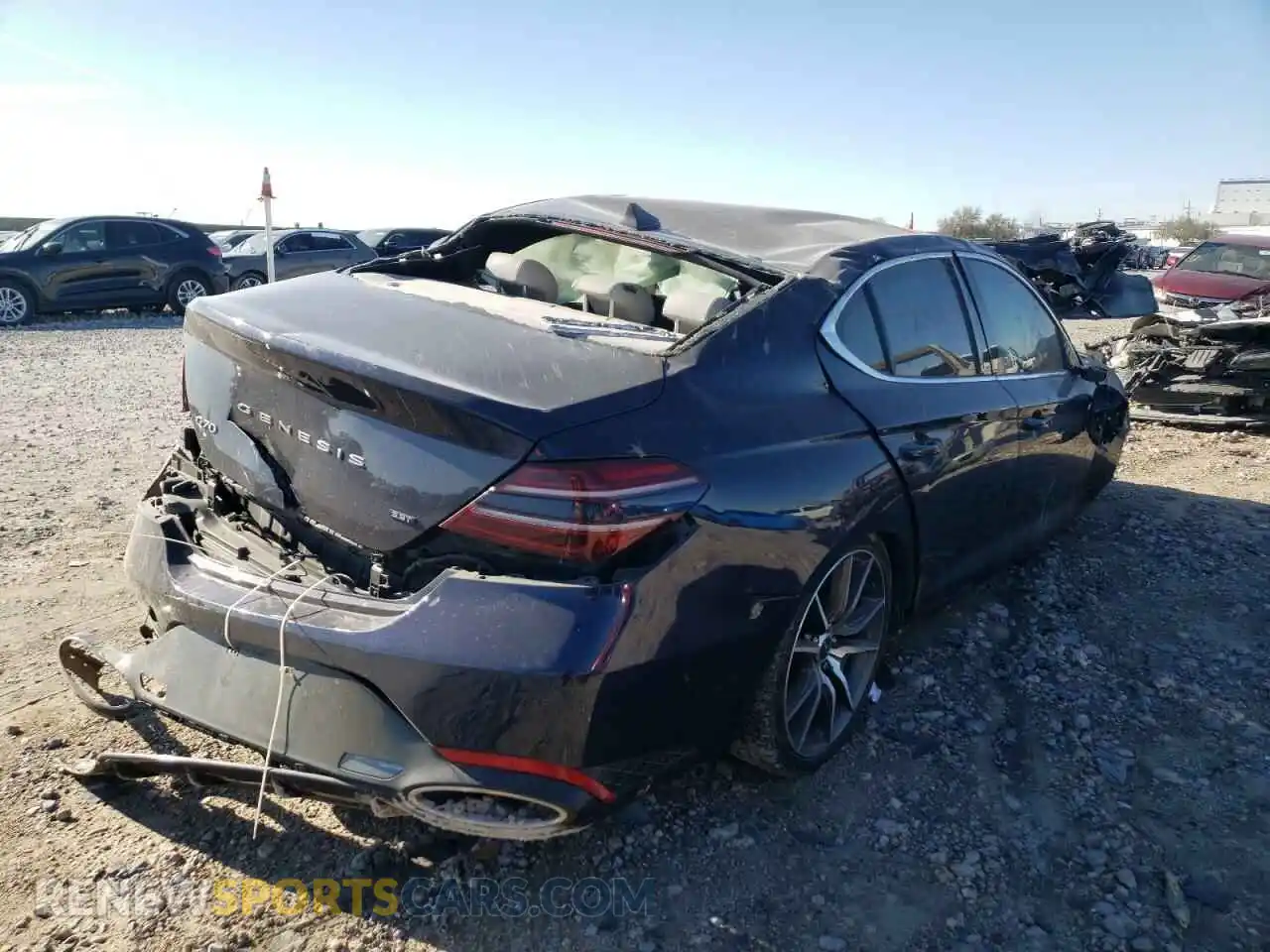 3 Photograph of a damaged car KMTG54TE7NU082003 GENESIS G70 BASE 2022