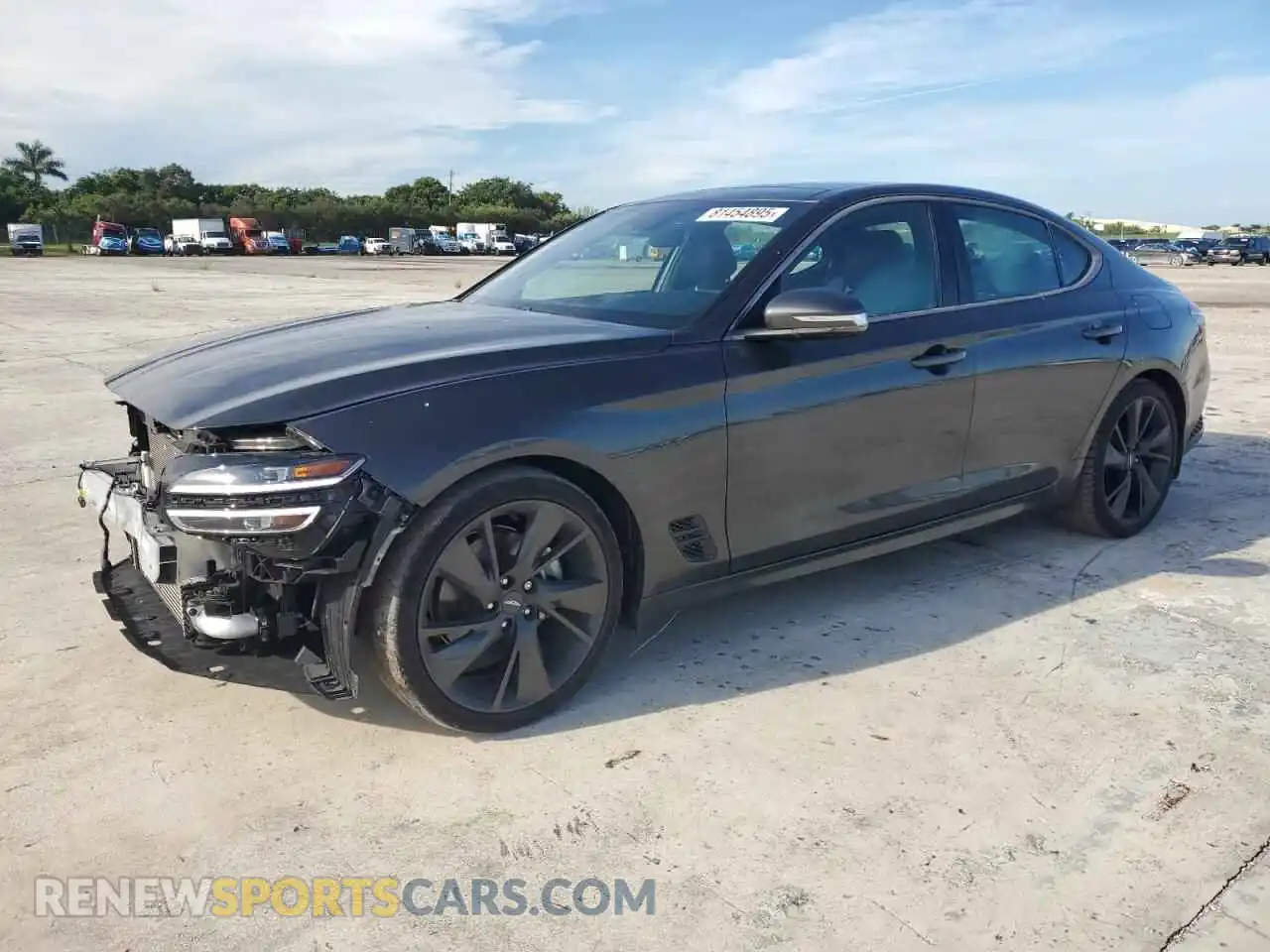 1 Photograph of a damaged car KMTG34TA2PU132893 GENESIS G70 BASE 2023