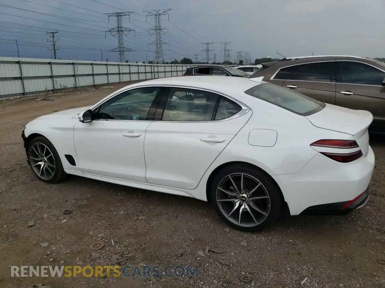 2 Photograph of a damaged car KMTG34TA2PU134417 GENESIS G70 BASE 2023