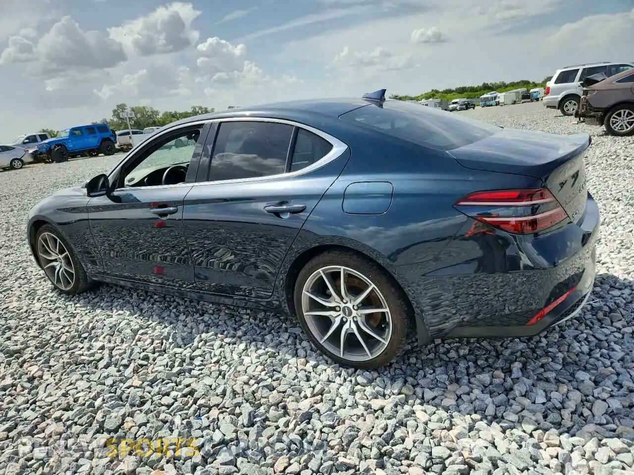 2 Photograph of a damaged car KMTG34TA3PU108506 GENESIS G70 BASE 2023