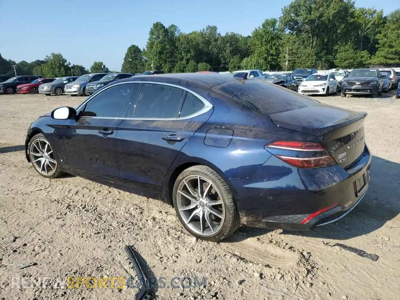 2 Photograph of a damaged car KMTG34TA6PU132475 GENESIS G70 BASE 2023