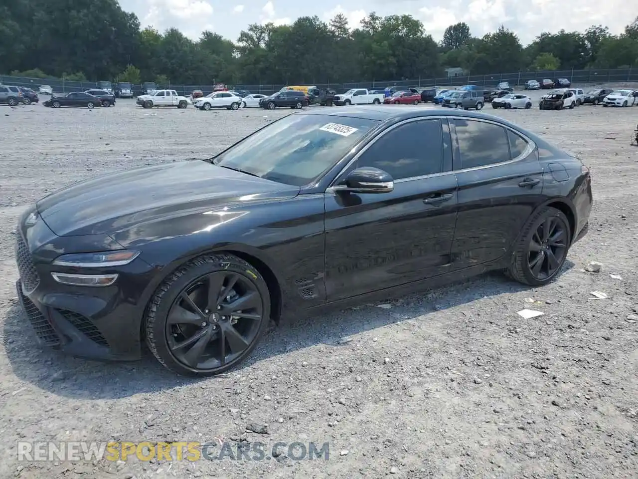 1 Photograph of a damaged car KMTG34TA6PU134792 GENESIS G70 BASE 2023
