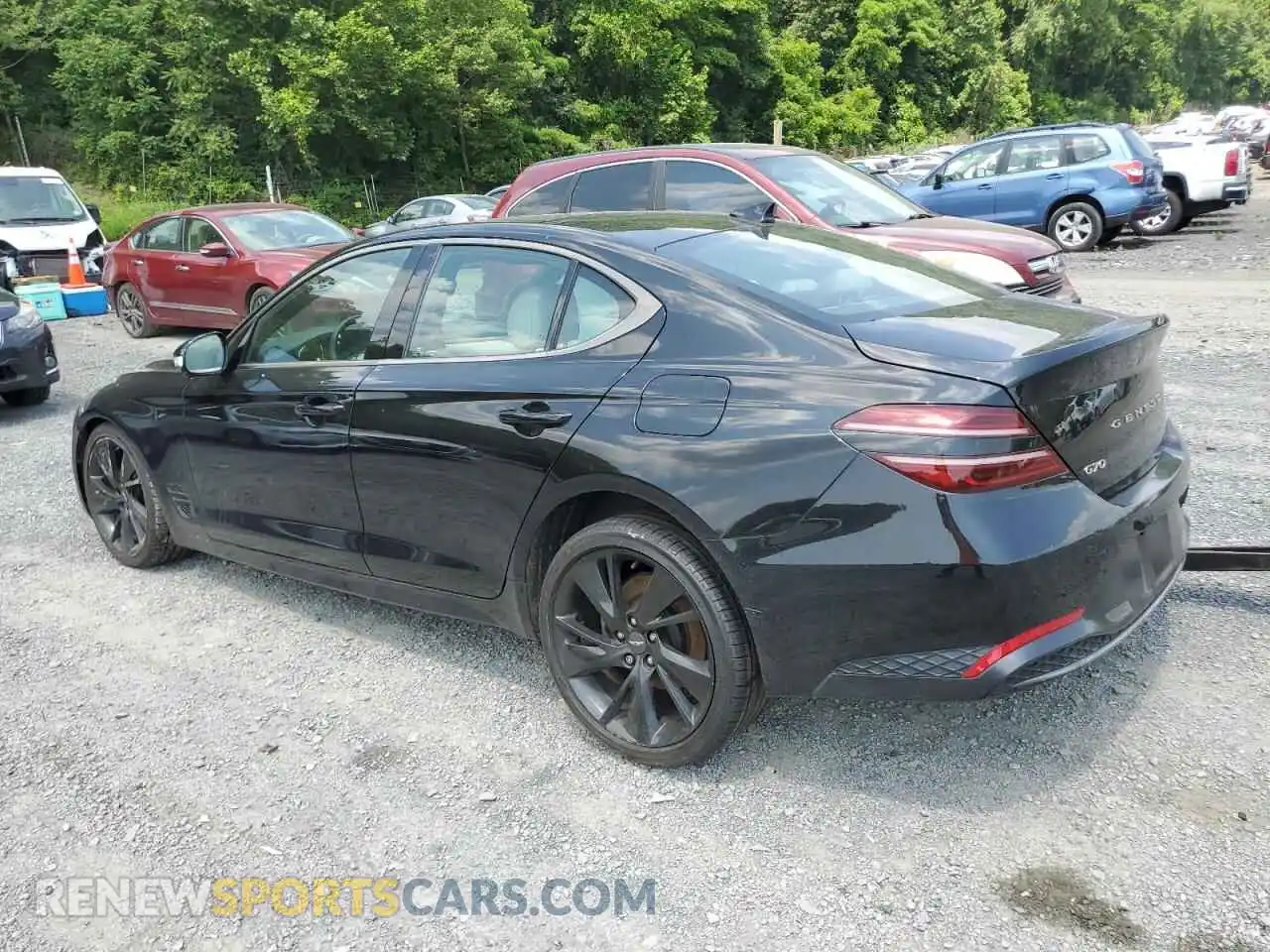 2 Photograph of a damaged car KMTG34TAXPU115663 GENESIS G70 BASE 2023