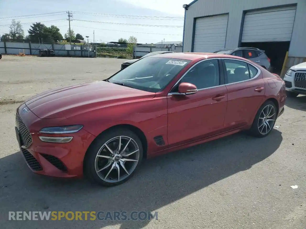 1 Photograph of a damaged car KMTG34TAXPU123732 GENESIS G70 BASE 2023