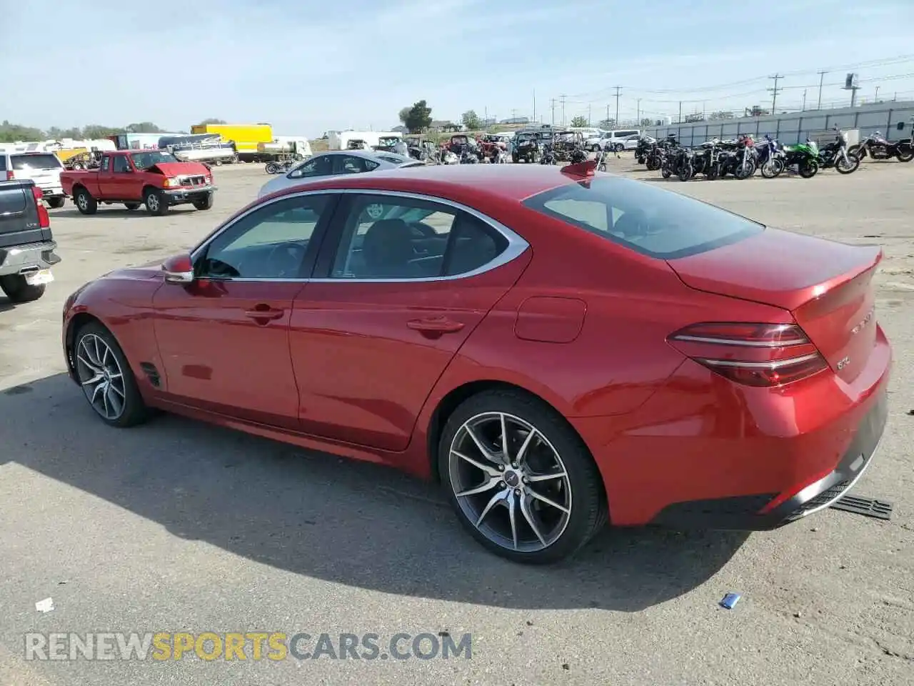2 Photograph of a damaged car KMTG34TAXPU123732 GENESIS G70 BASE 2023