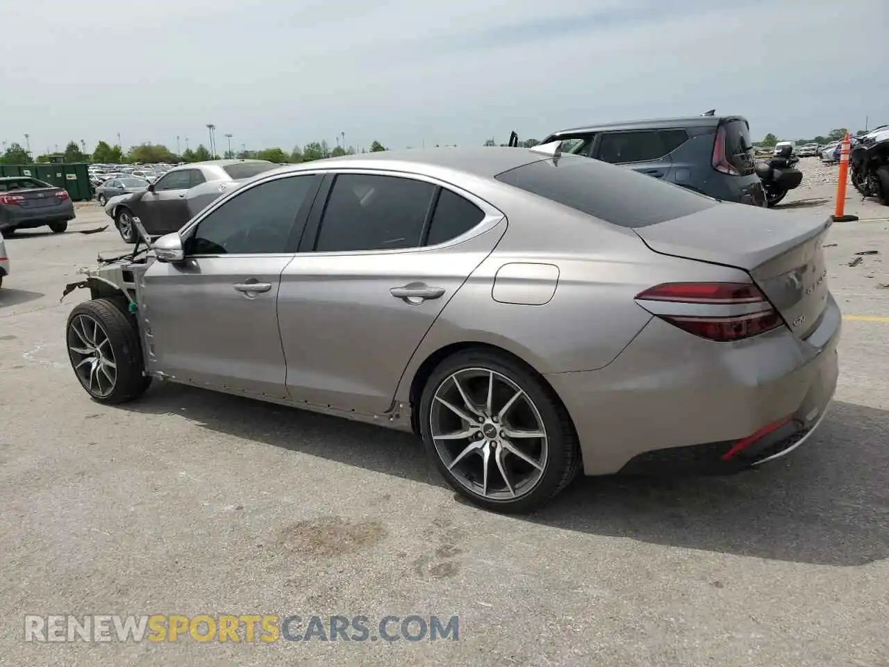 2 Photograph of a damaged car KMTG34TAXPU131538 GENESIS G70 BASE 2023