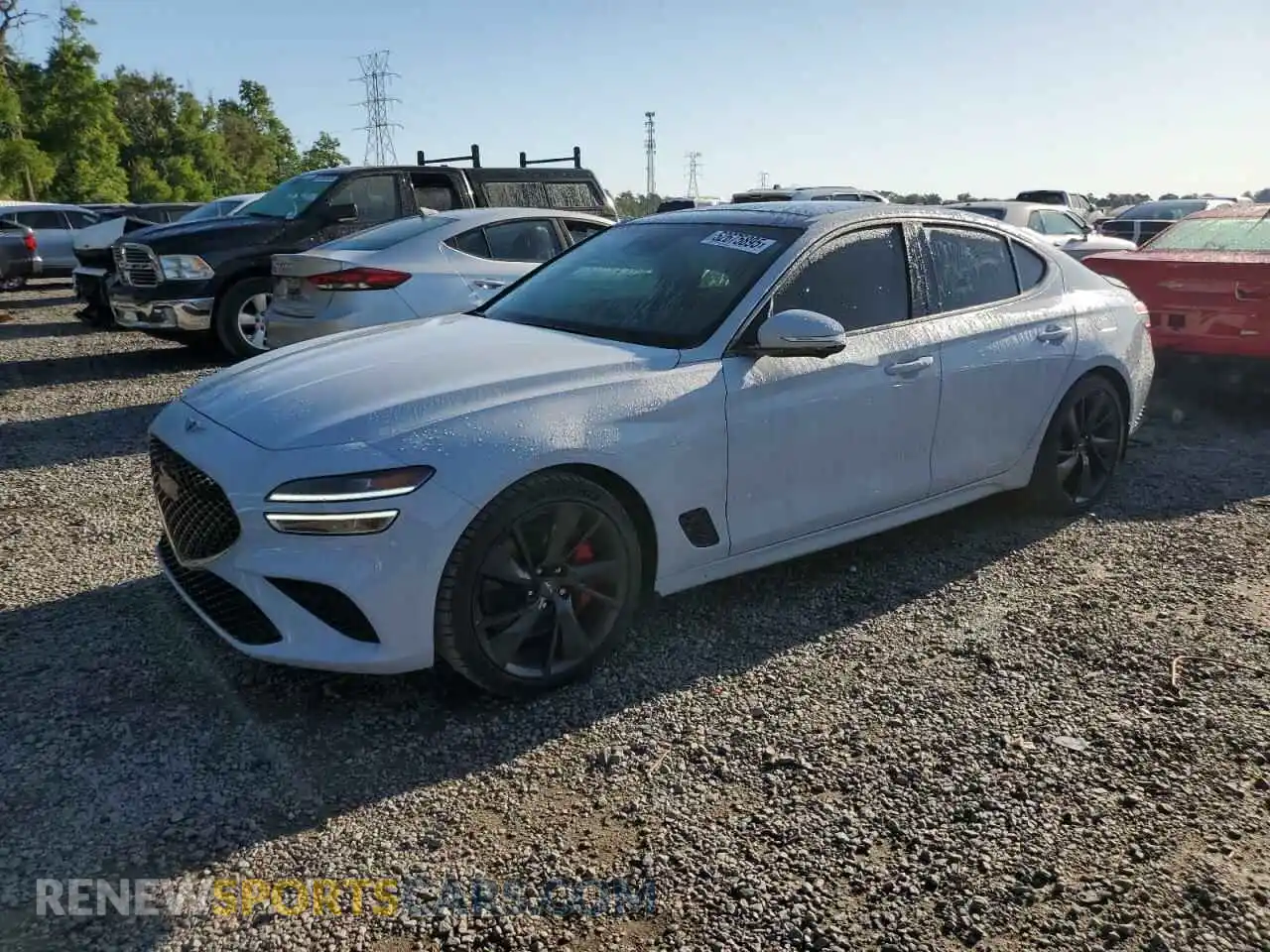 1 Photograph of a damaged car KMTG54TE3PU113251 GENESIS G70 BASE 2023