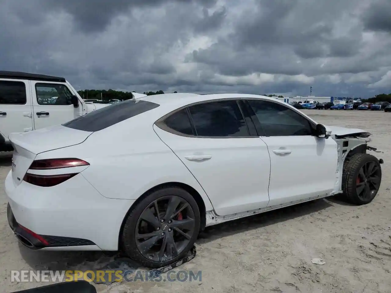 3 Photograph of a damaged car KMTG54TE5PU121626 GENESIS G70 BASE 2023