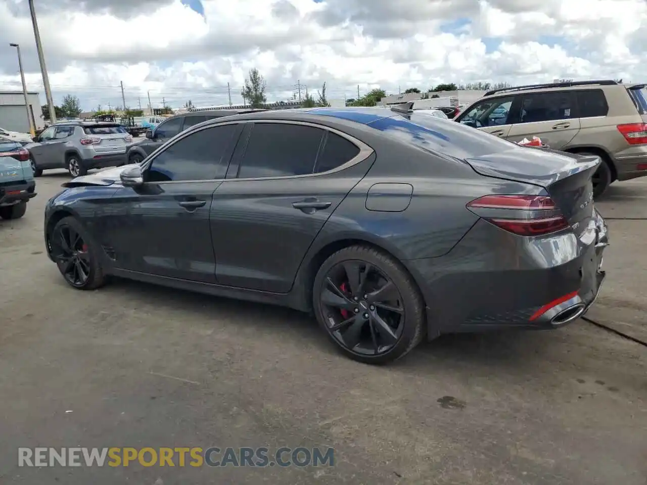 2 Photograph of a damaged car KMTG54TE6PU134482 GENESIS G70 BASE 2023