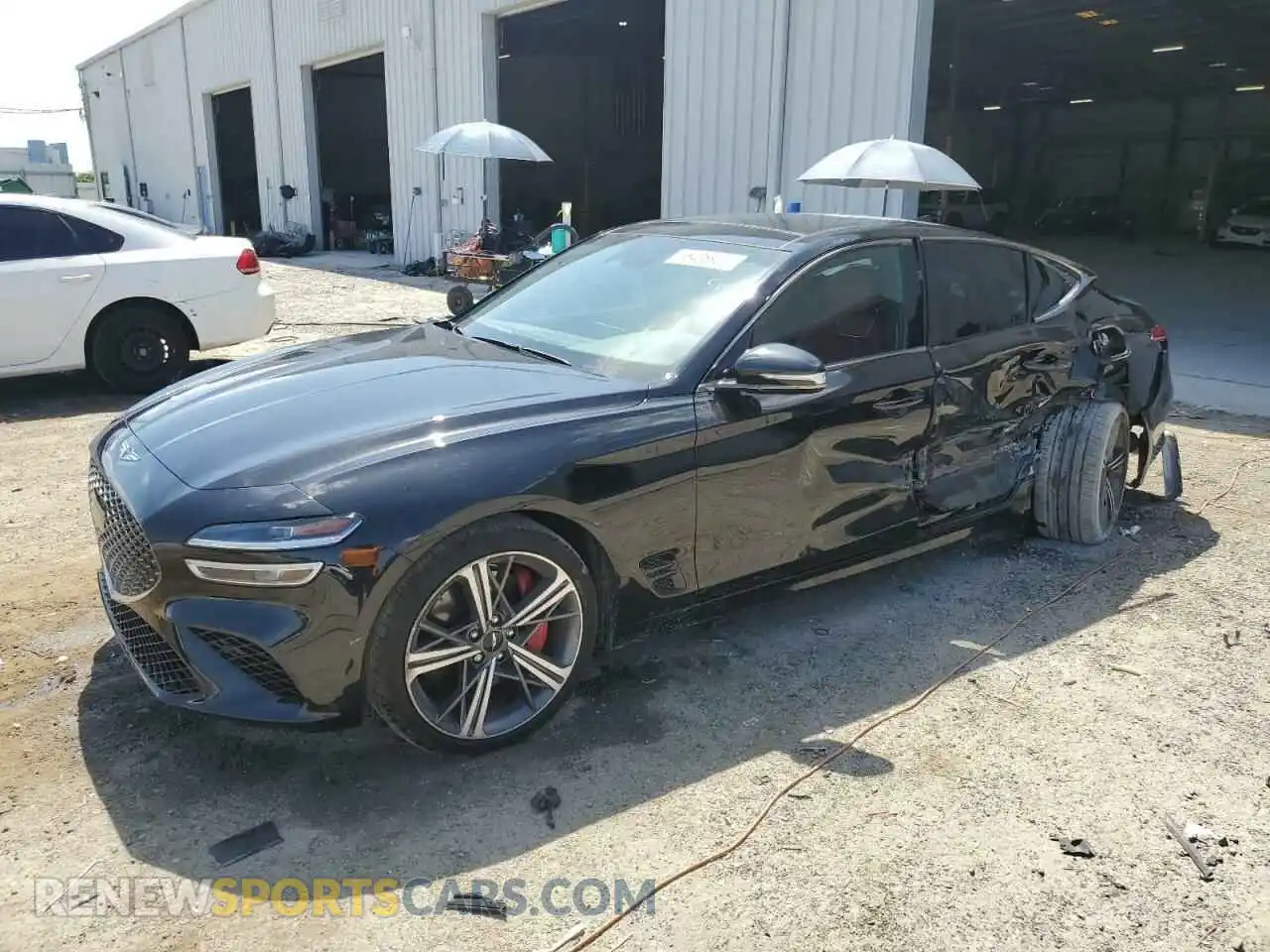 1 Photograph of a damaged car KMTG34SC0RU136981 GENESIS G70 BASE 2024