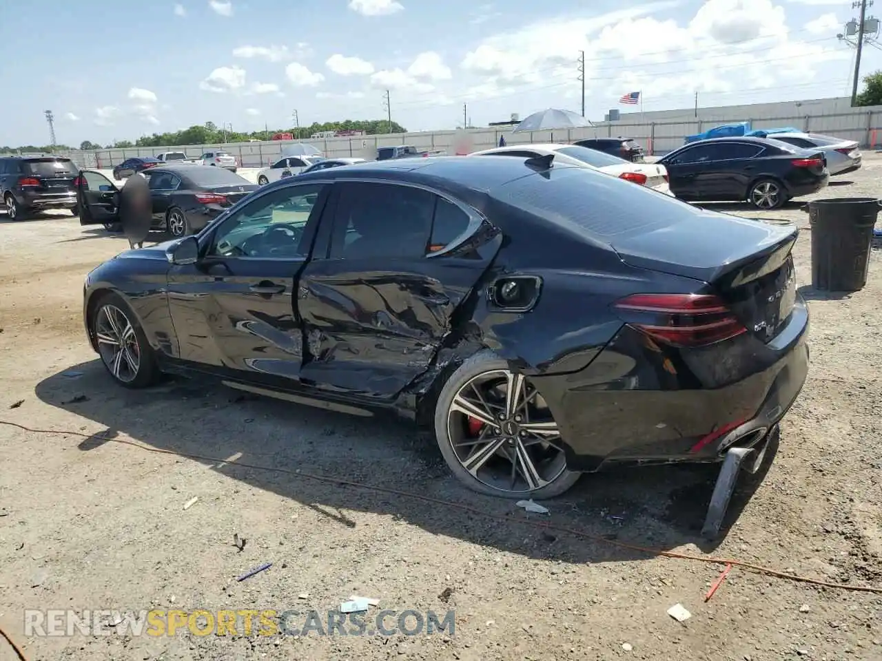 2 Photograph of a damaged car KMTG34SC0RU136981 GENESIS G70 BASE 2024