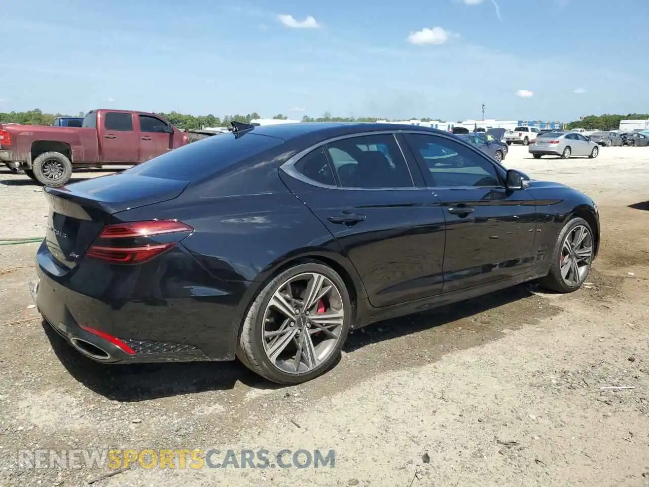 3 Photograph of a damaged car KMTG34SC0RU136981 GENESIS G70 BASE 2024