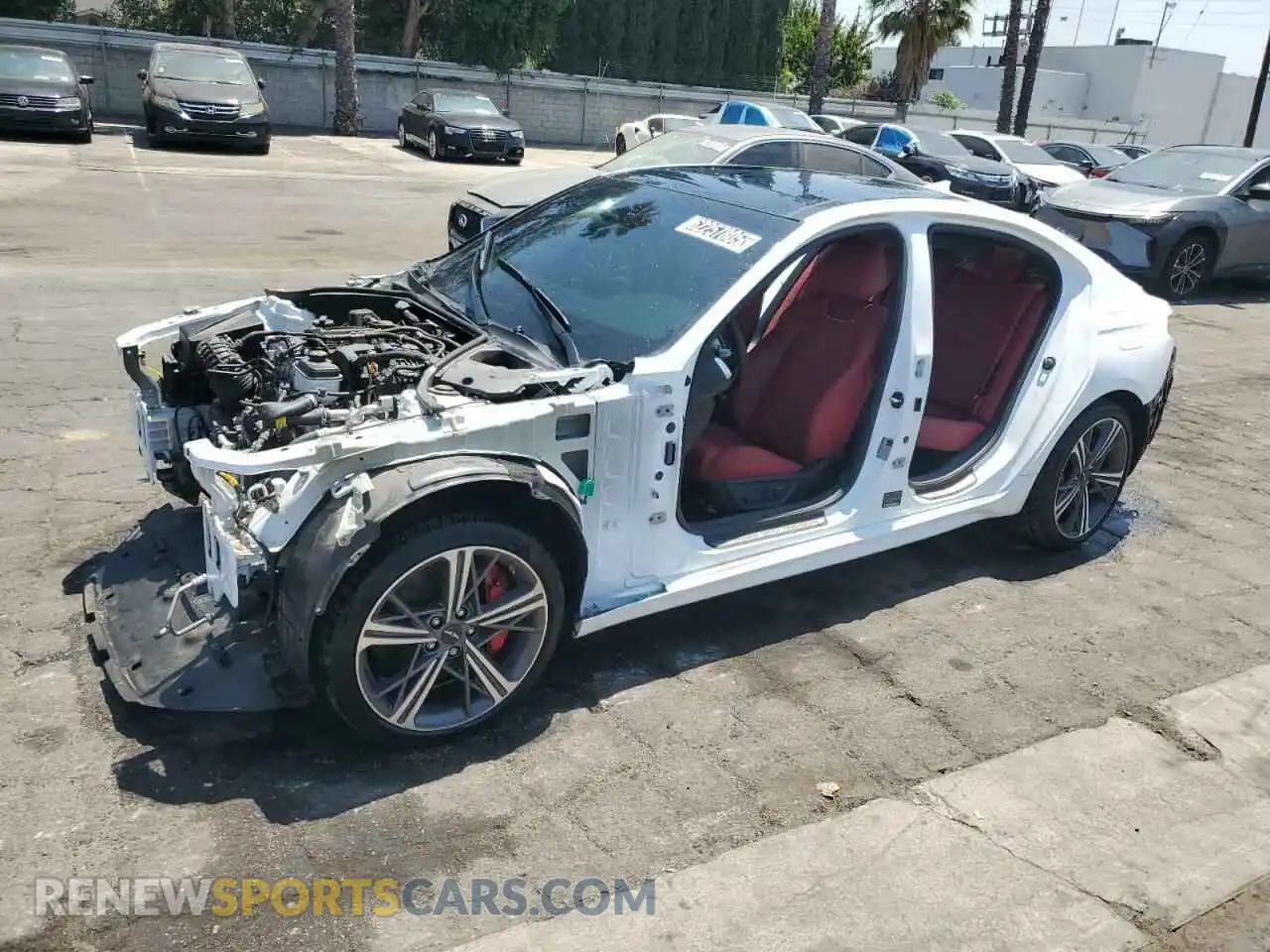 1 Photograph of a damaged car KMTG34SC4RU137700 GENESIS G70 BASE 2024