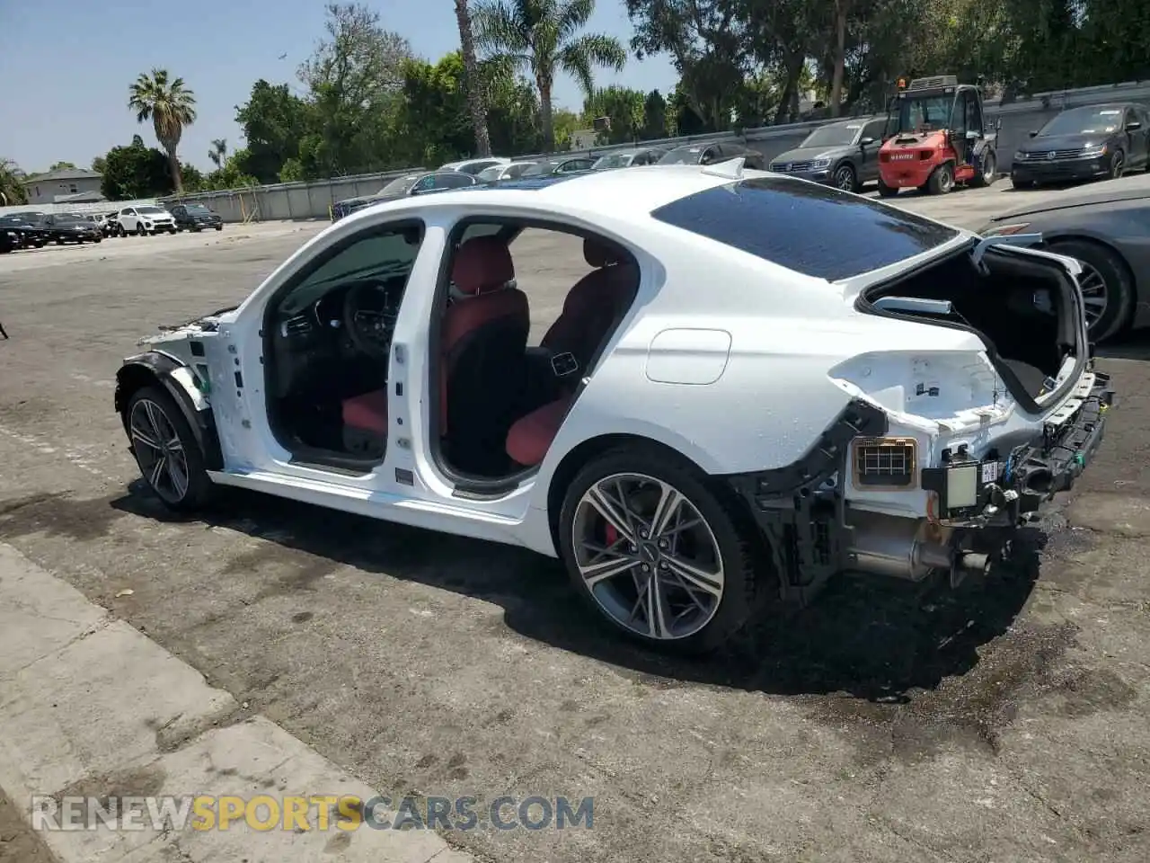 2 Photograph of a damaged car KMTG34SC4RU137700 GENESIS G70 BASE 2024