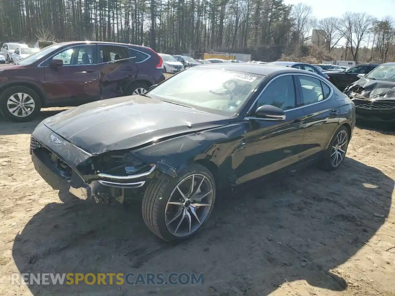 1 Photograph of a damaged car KMTG34SC5RU143084 GENESIS G70 BASE 2024