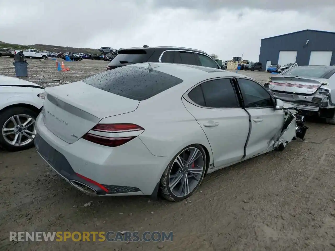 3 Photograph of a damaged car KMTG34SC6RU136838 GENESIS G70 BASE 2024