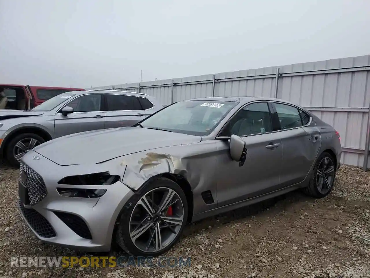 1 Photograph of a damaged car KMTG34SC9RU138552 GENESIS G70 BASE 2024