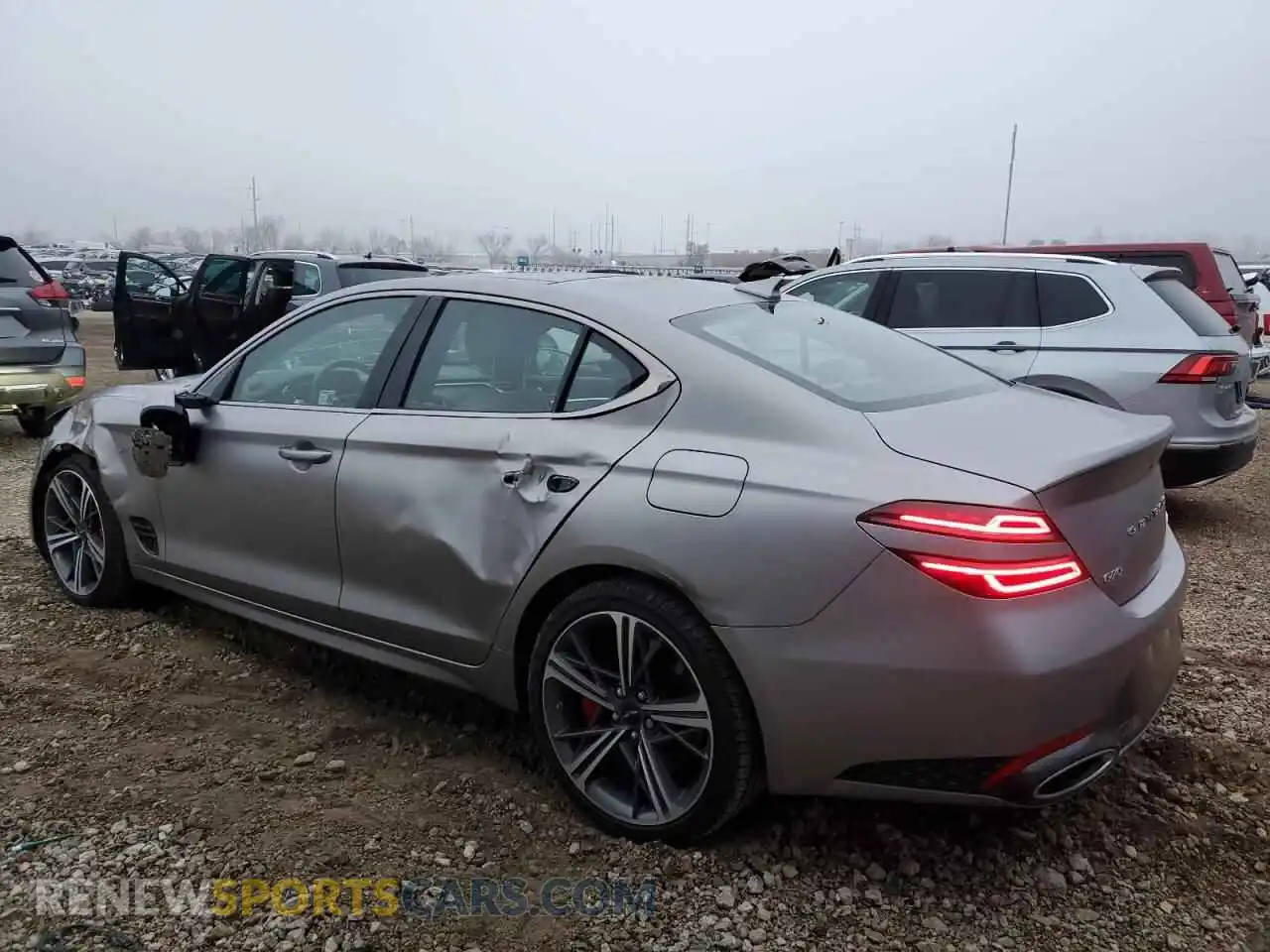 2 Photograph of a damaged car KMTG34SC9RU138552 GENESIS G70 BASE 2024