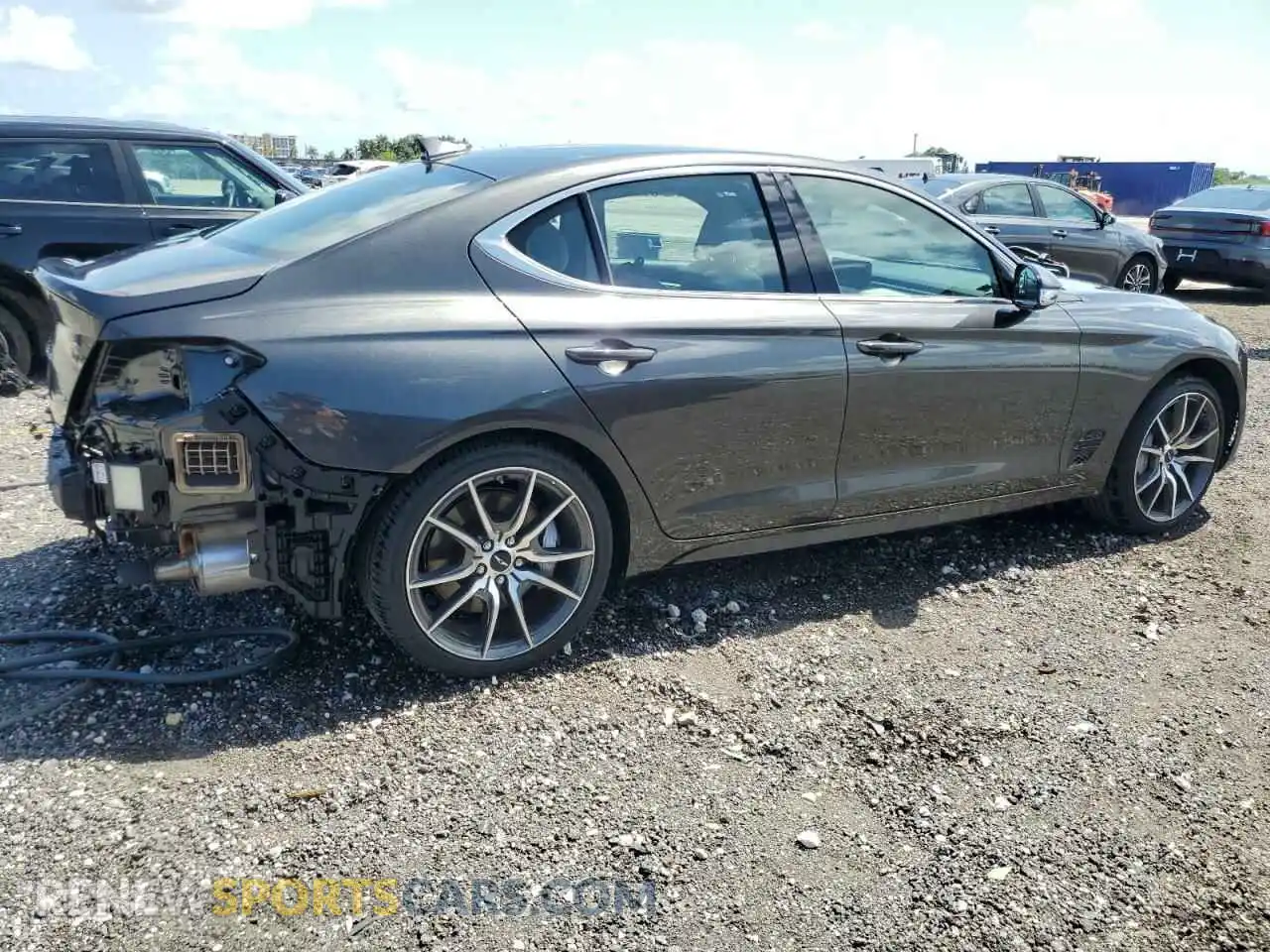 3 Photograph of a damaged car KMTG34SC0SU152877 GENESIS G70 BASE 2025