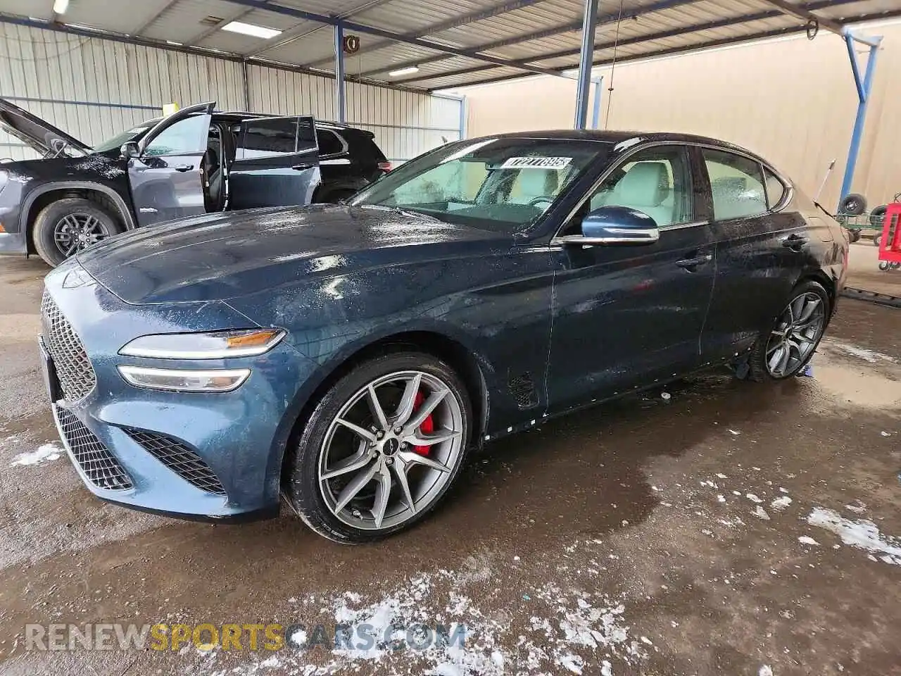 1 Photograph of a damaged car KMTG34SC0SU155536 GENESIS G70 BASE 2025