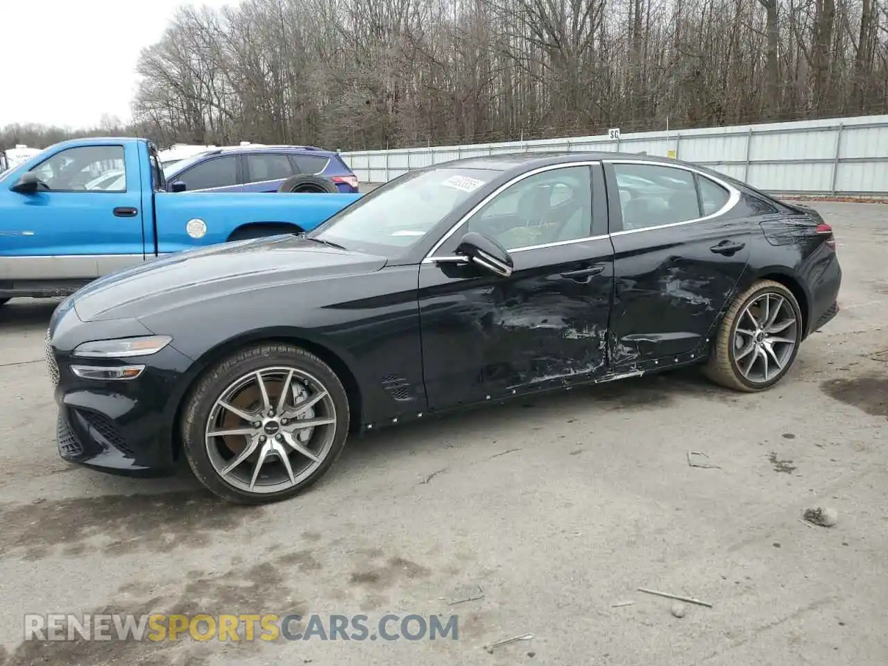 1 Photograph of a damaged car KMTG34SC2SU147650 GENESIS G70 BASE 2025