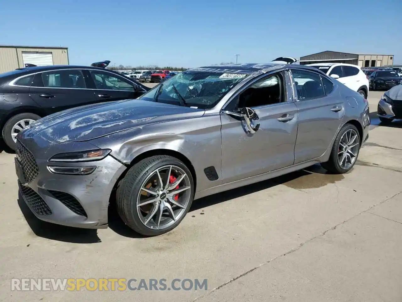 1 Photograph of a damaged car KMTG34SC2SU155375 GENESIS G70 BASE 2025