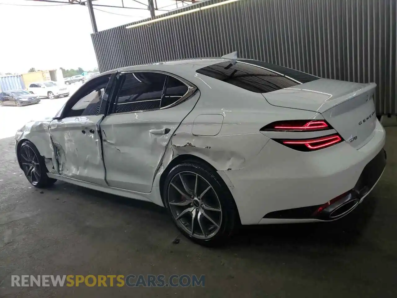2 Photograph of a damaged car KMTG34SC2SU155991 GENESIS G70 BASE 2025
