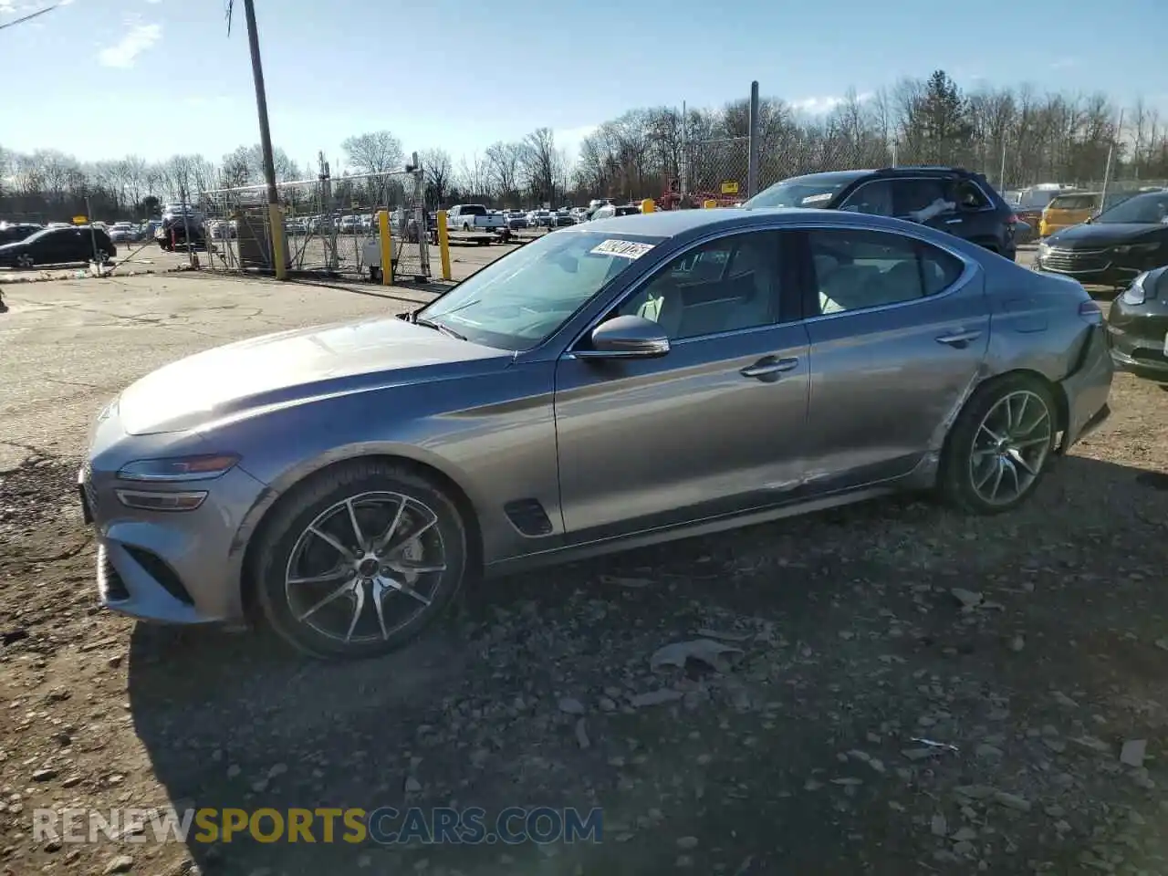 1 Photograph of a damaged car KMTG34SC3SU151822 GENESIS G70 BASE 2025