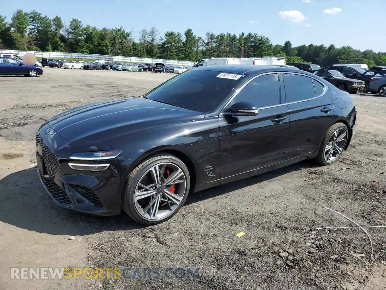 1 Photograph of a damaged car KMTG34SC8SU147328 GENESIS G70 BASE 2025