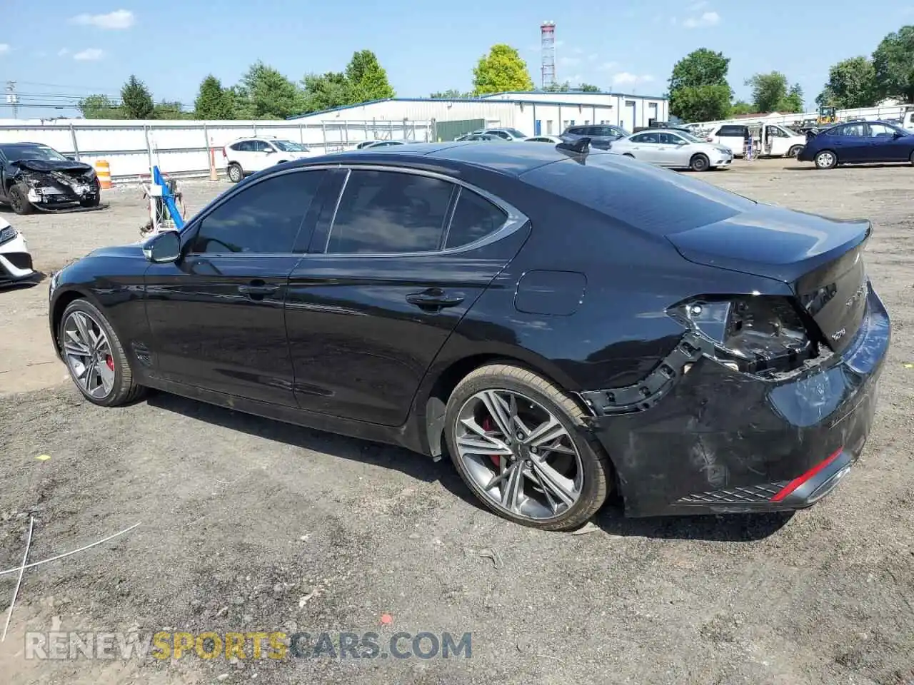 2 Photograph of a damaged car KMTG34SC8SU147328 GENESIS G70 BASE 2025