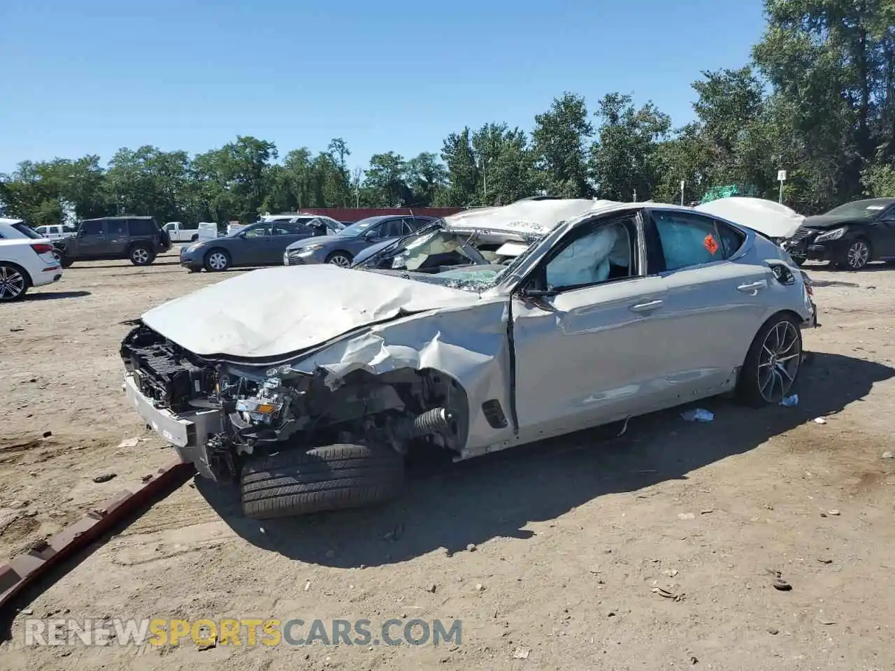 1 Photograph of a damaged car KMTG34SCXSU157925 GENESIS G70 BASE 2025