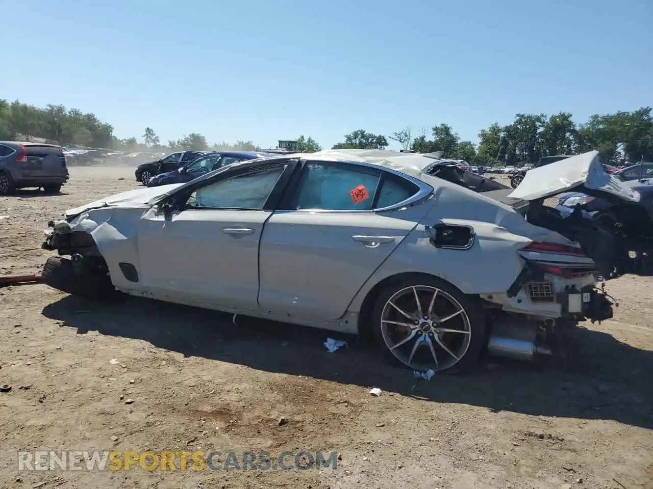 2 Photograph of a damaged car KMTG34SCXSU157925 GENESIS G70 BASE 2025