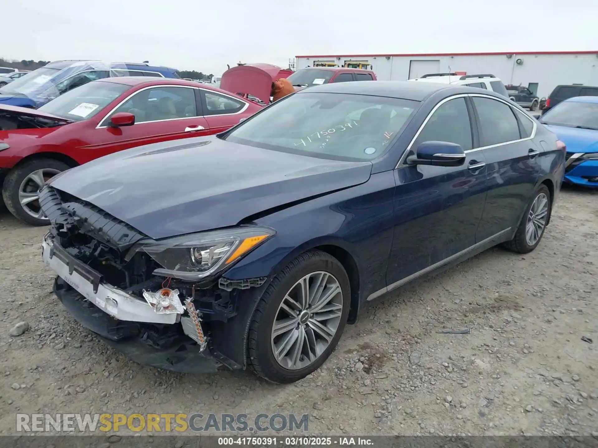2 Photograph of a damaged car KMHGN4JE2KU299404 GENESIS G80 2019